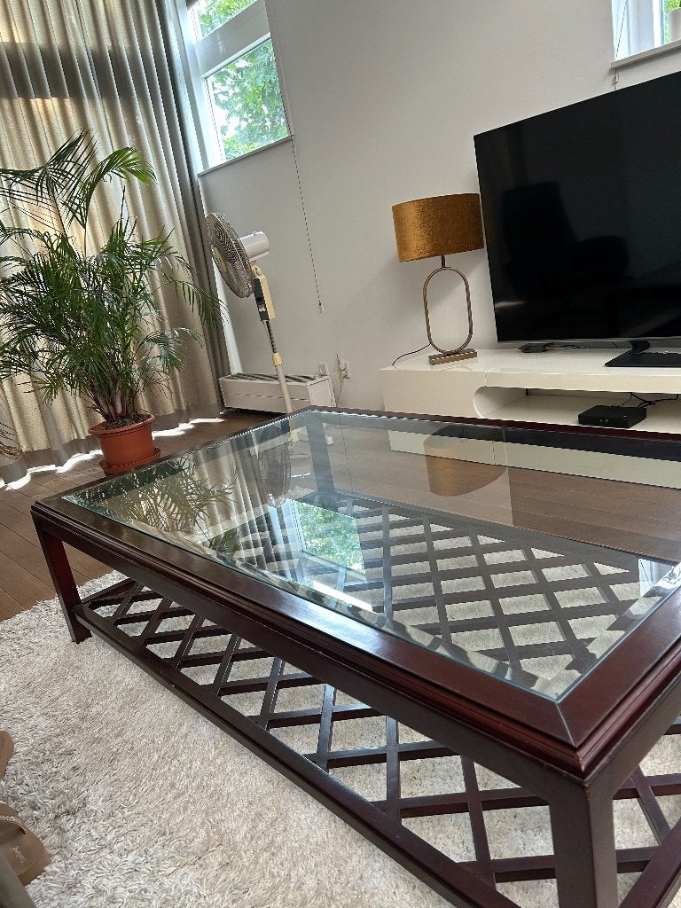 Salontafel, Huis en Inrichting, Tafels | Salontafels, Ophalen, 100 tot 150 cm, 50 tot 100 cm, Zo goed als nieuw