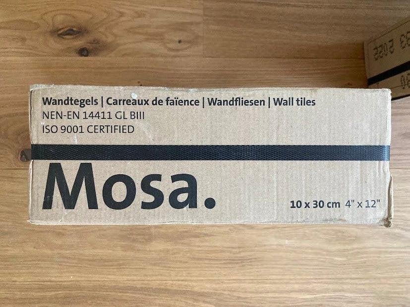 Mosa wandtegels (Spectra geel in formaat 10x30 cm), Doe-het-zelf en Verbouw, Tegels, Ophalen, Nieuw, 5 tot 10 m², Minder dan 20 cm