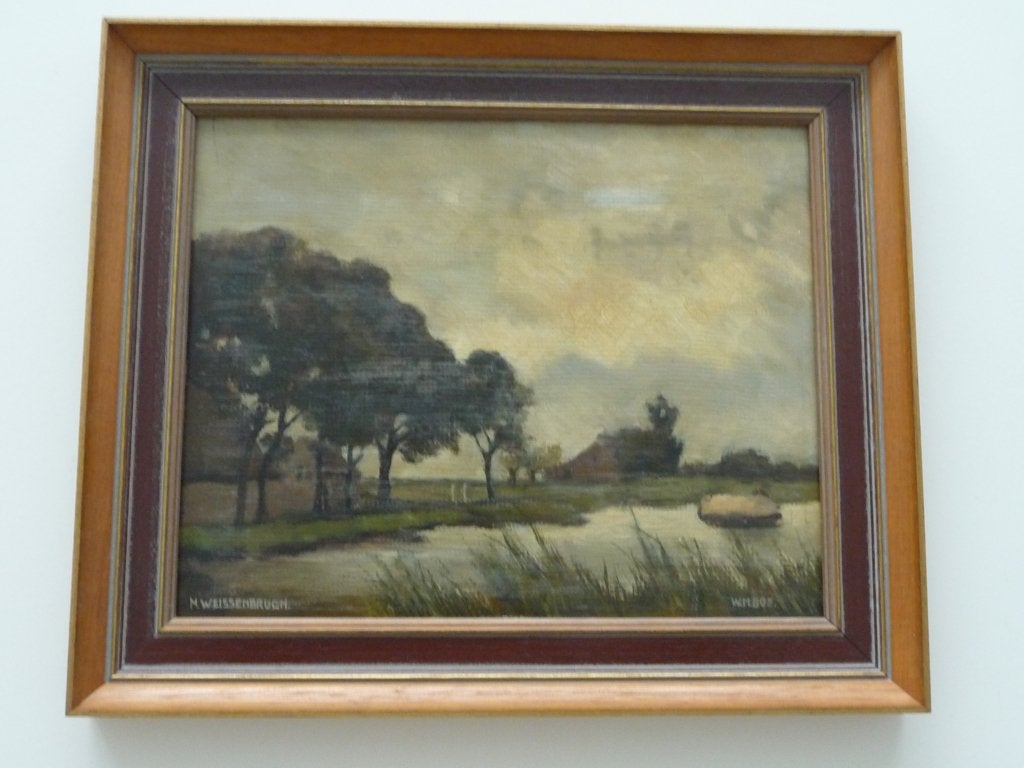 schilderij - LANDSCHAP - naar M.WEISSENBRUCH, Antiek en Kunst, Ophalen of Verzenden