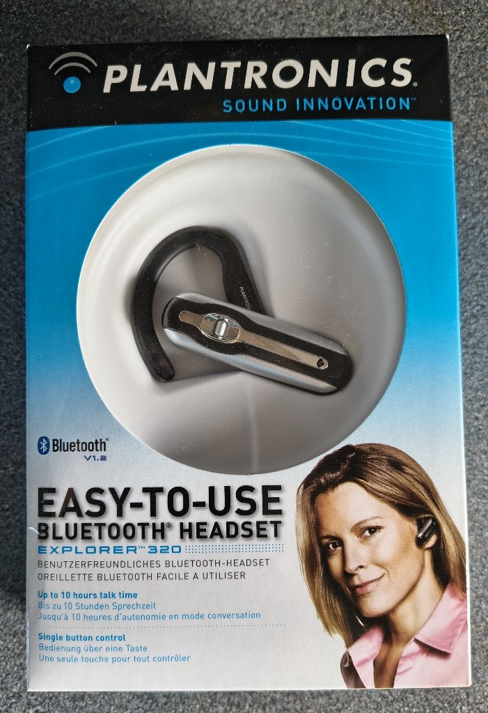 plantronics explorer 320 Bluetooth headset, Computers en Software, Headsets, Ophalen of Verzenden, Nieuw, Draadloos, Plantronics