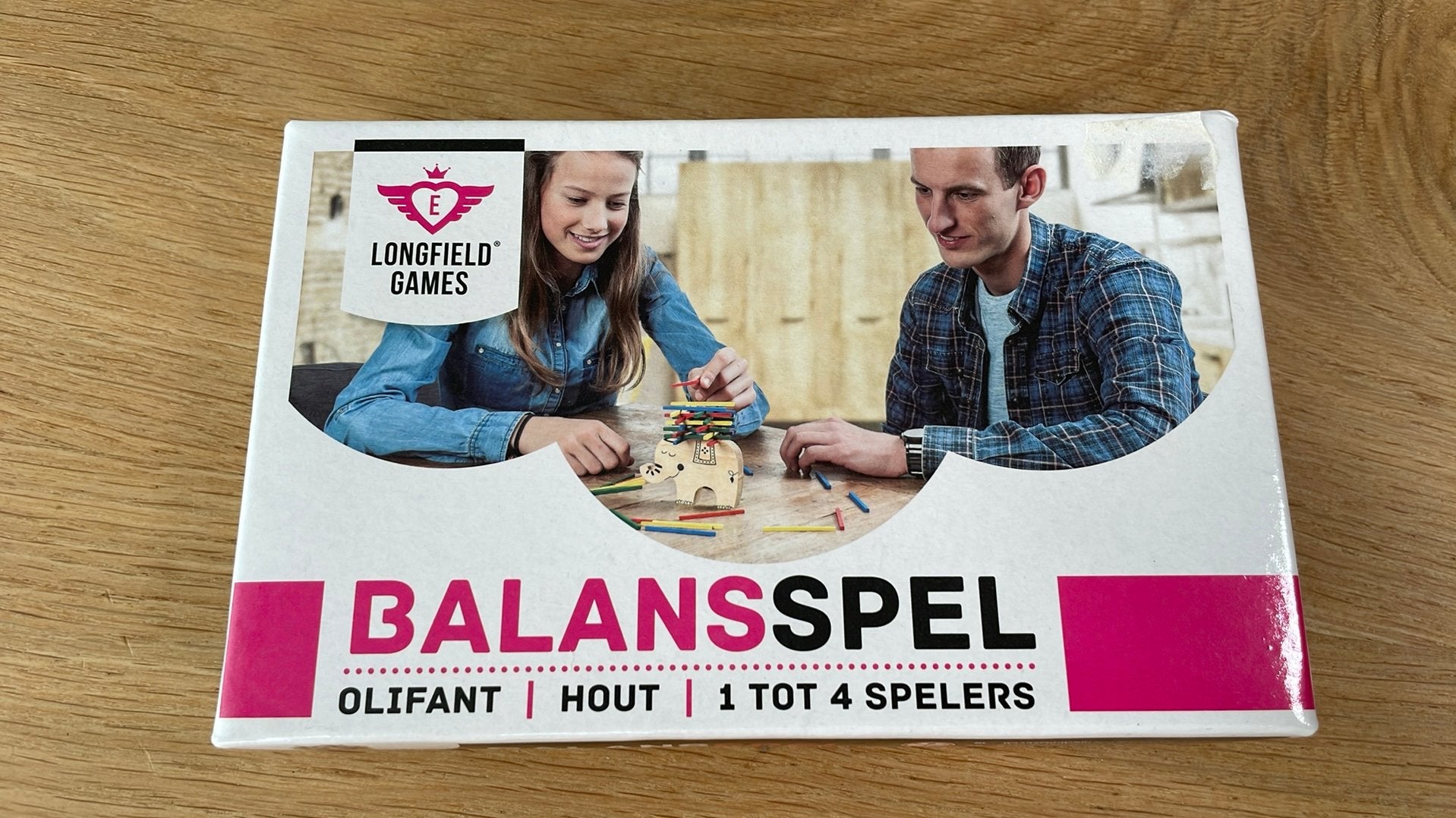 Balansspel gezelschapsspel hout olifant nieuw, Hobby en Vrije tijd, Ophalen of Verzenden, Zo goed als nieuw, 1:50 of kleiner