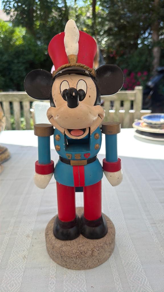 Disney Mickey Mouse Notenkraker / Houten Decoratiefiguur, Ophalen of Verzenden, Zo goed als nieuw