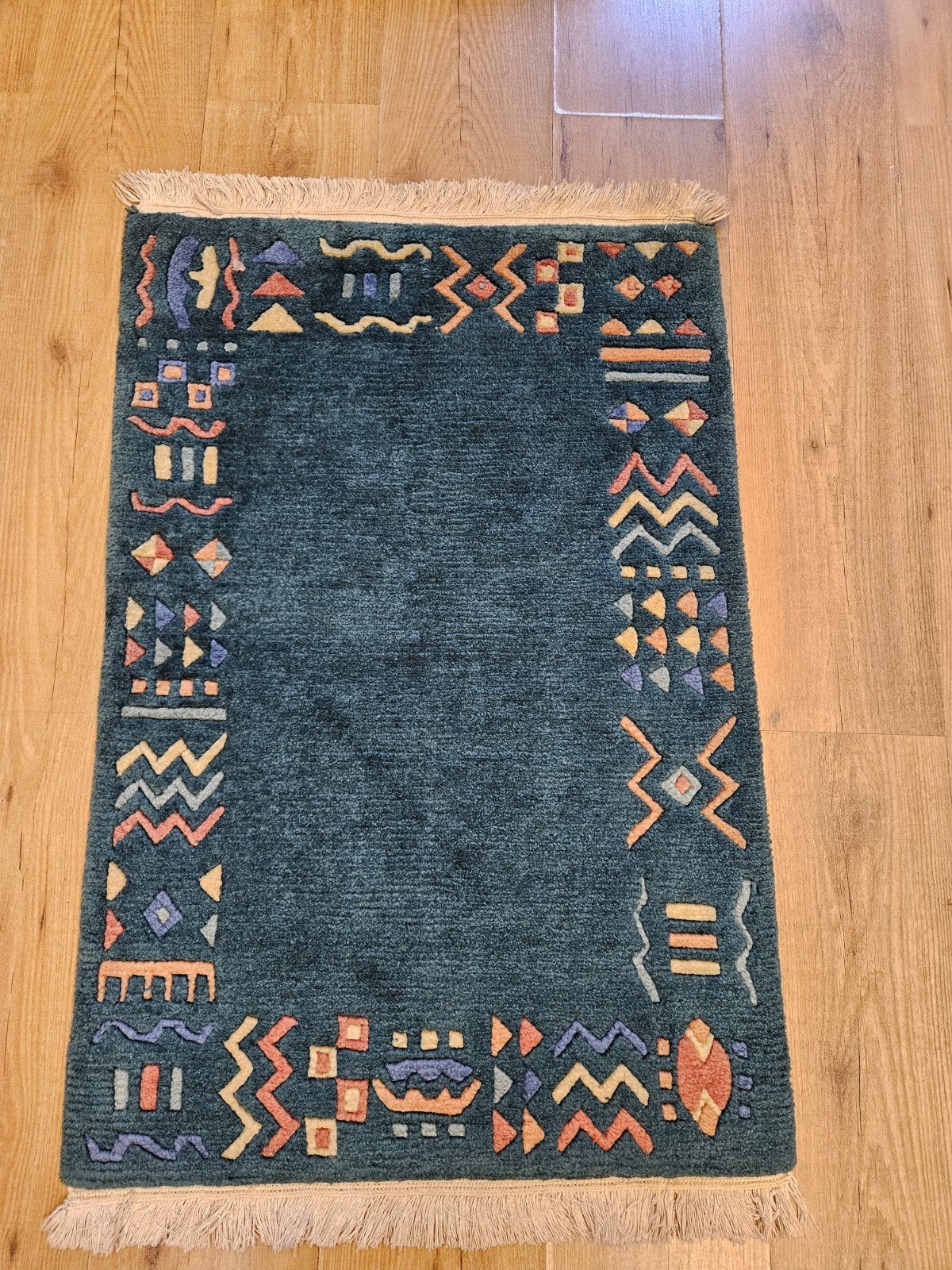 Handgeknoopt oosters tapijt modern 103x64