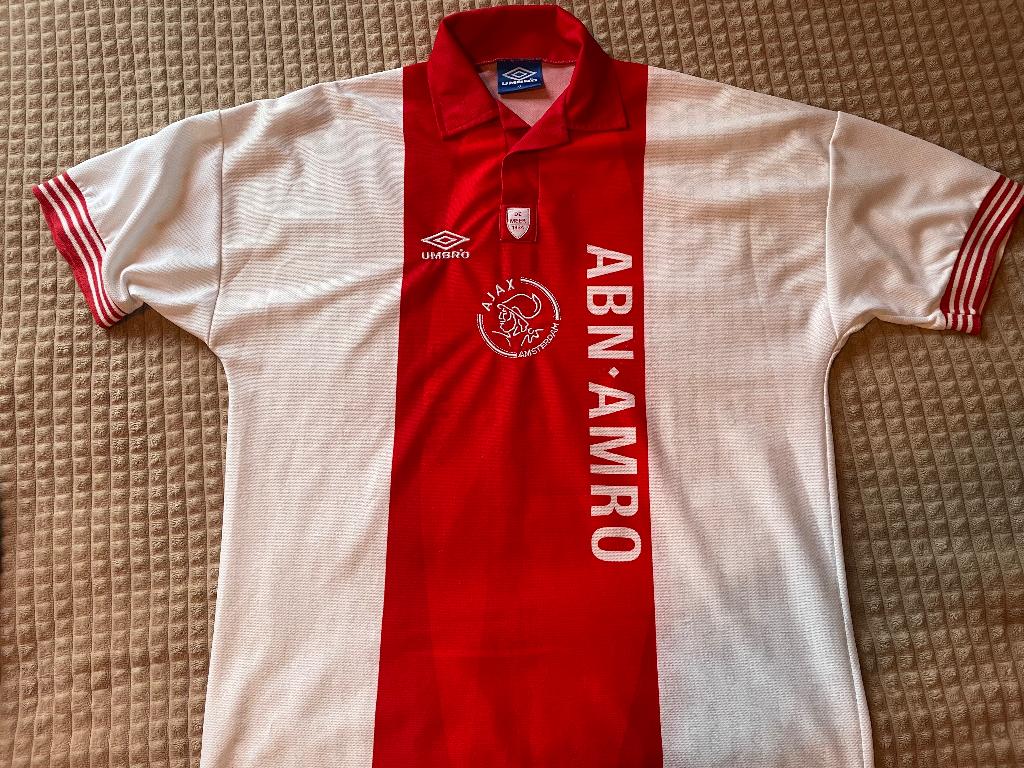 Ajax “de meer shirt” vintage jersey, Ophalen of Verzenden, Zo goed als nieuw, Ajax, Shirt