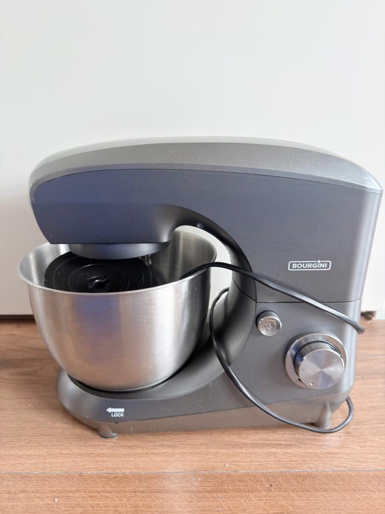 Bourgini Keukenmachine met 3 opzetstukken, Witgoed en Apparatuur, Keukenmixers, 3 tot 4 liter, Ophalen, Zo goed als nieuw, 3 snelheden of meer