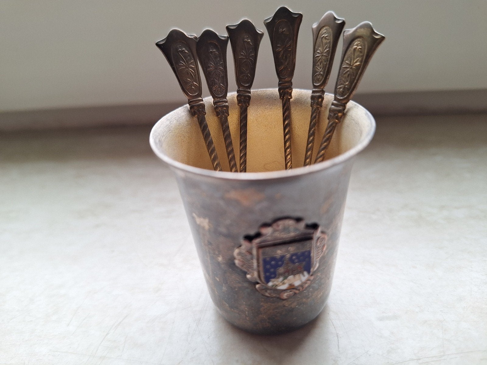 Verzamel lepeltjes., Antiek en Kunst, Ophalen of Verzenden, Goud