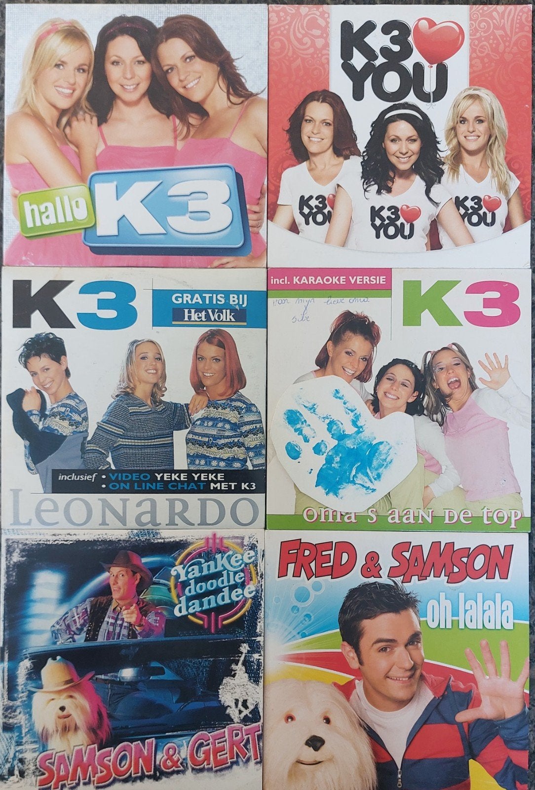 K3 Singles  Samson en Gert, Ophalen of Verzenden