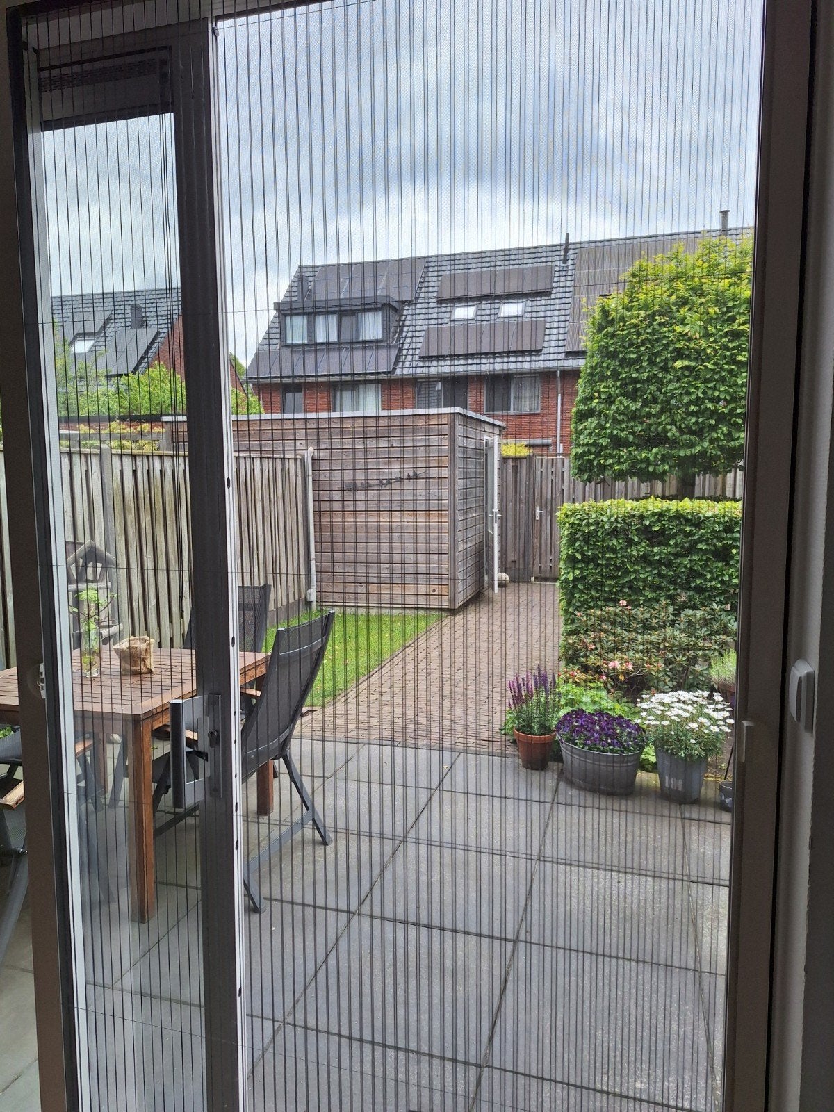 Unilux Plisséfit Easy hordeur 1300x2401/2420 | RAL9001 | '24, Doe-het-zelf en Verbouw, Deuren en Horren, Ophalen, Gebruikt, 120 cm of meer