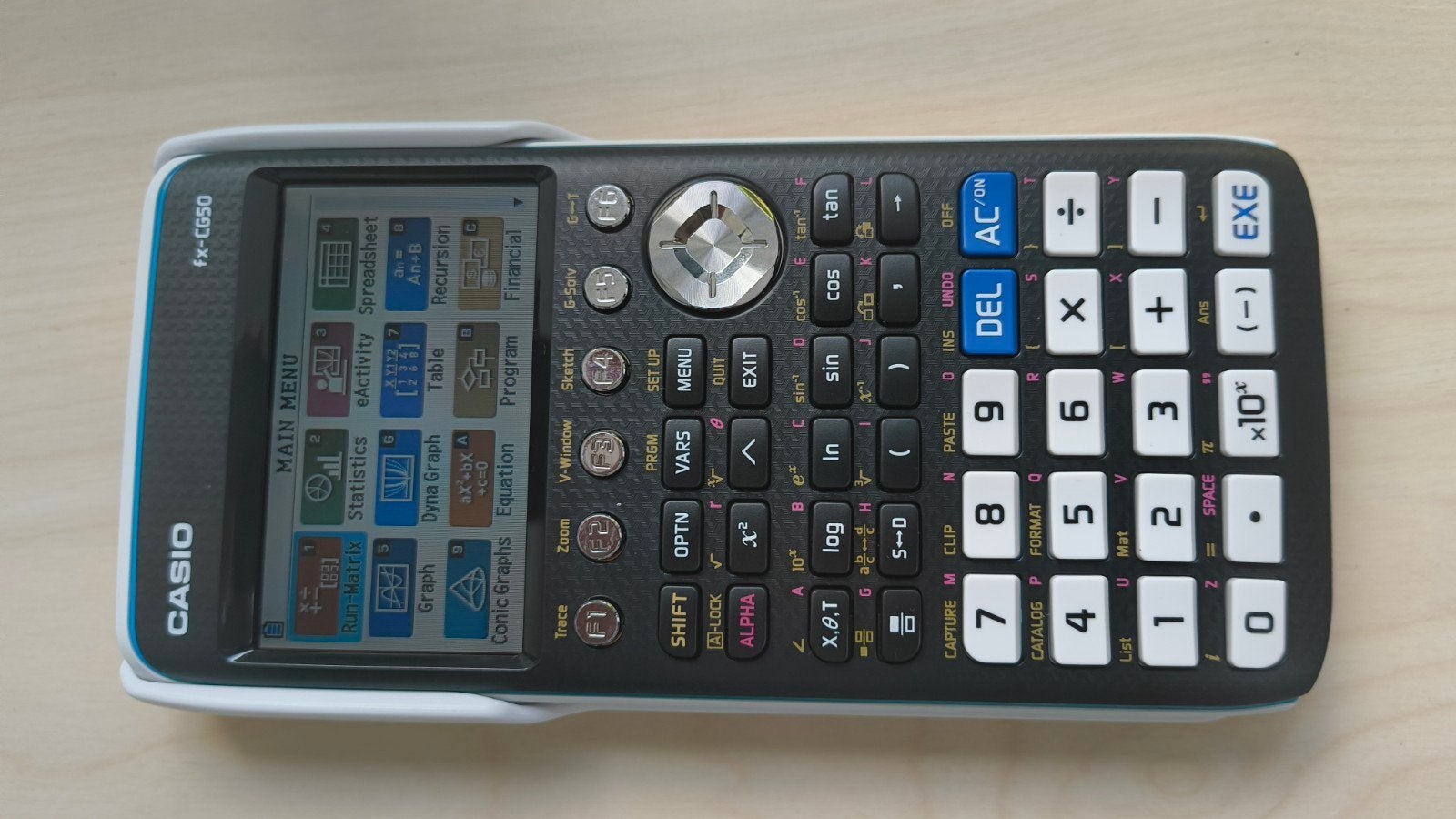 Casio FX-CG50 zo goed als nieuw, Ophalen, Grafische rekenmachine, Zo goed als nieuw