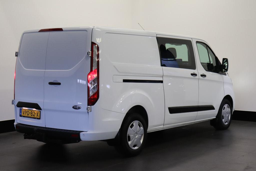Ford Transit Custom 2.0 TDCI 130PK L2 Dubbele Cabine EURO 6, Voorwielaandrijving, Stof, 4 cilinders, Wit