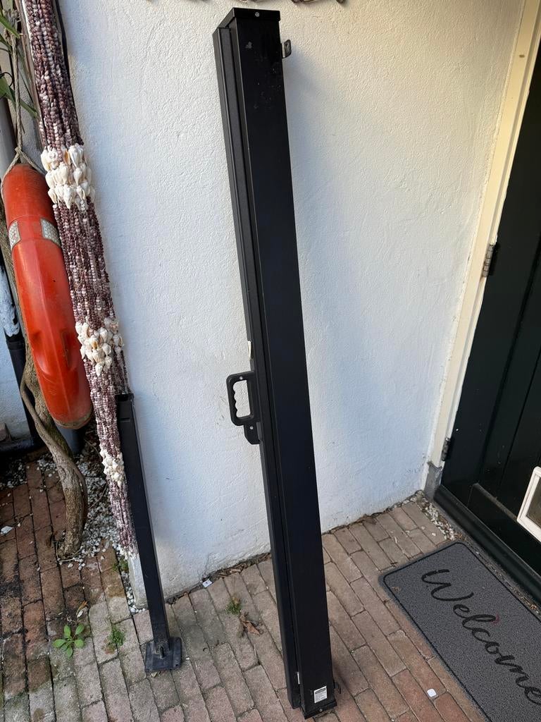 Tuinscherm/ windscherm, automatisch oprolbaar, Tuin en Terras, Tuinschermen, Ophalen, Aluminium, Zo goed als nieuw, 200 cm of meer