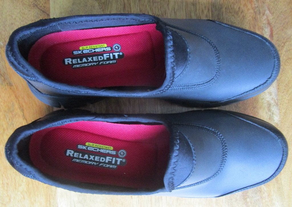Skechers Relaxed Fit Werk-/Instapschoenen - Zwart, Skechers, Zwart, Nieuw, Ophalen of Verzenden