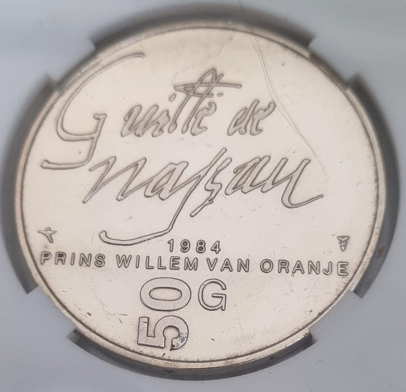 50 Gulden 1984 Beatrix Zilveren Munt, Postzegels en Munten, Munten | Nederland, Koningin Beatrix, Zilver, Ophalen of Verzenden