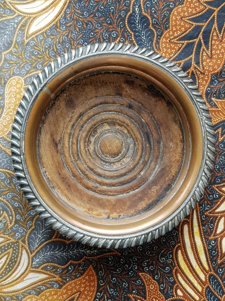 Antieke silverplate flessenhouder uit Engeland 15,7 cm. 1900, Antiek en Kunst, Ophalen of Verzenden