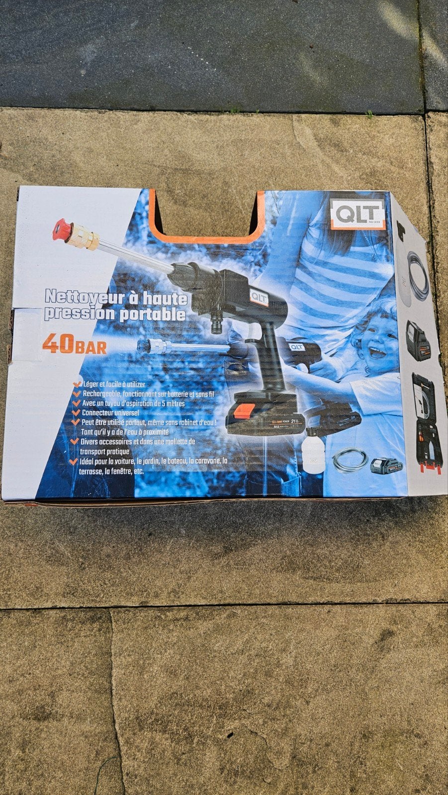QLT Draagbare Hogedrukreiniger 40 BAR - Nieuw in Koffer, Ophalen of Verzenden, Nieuw, QLT