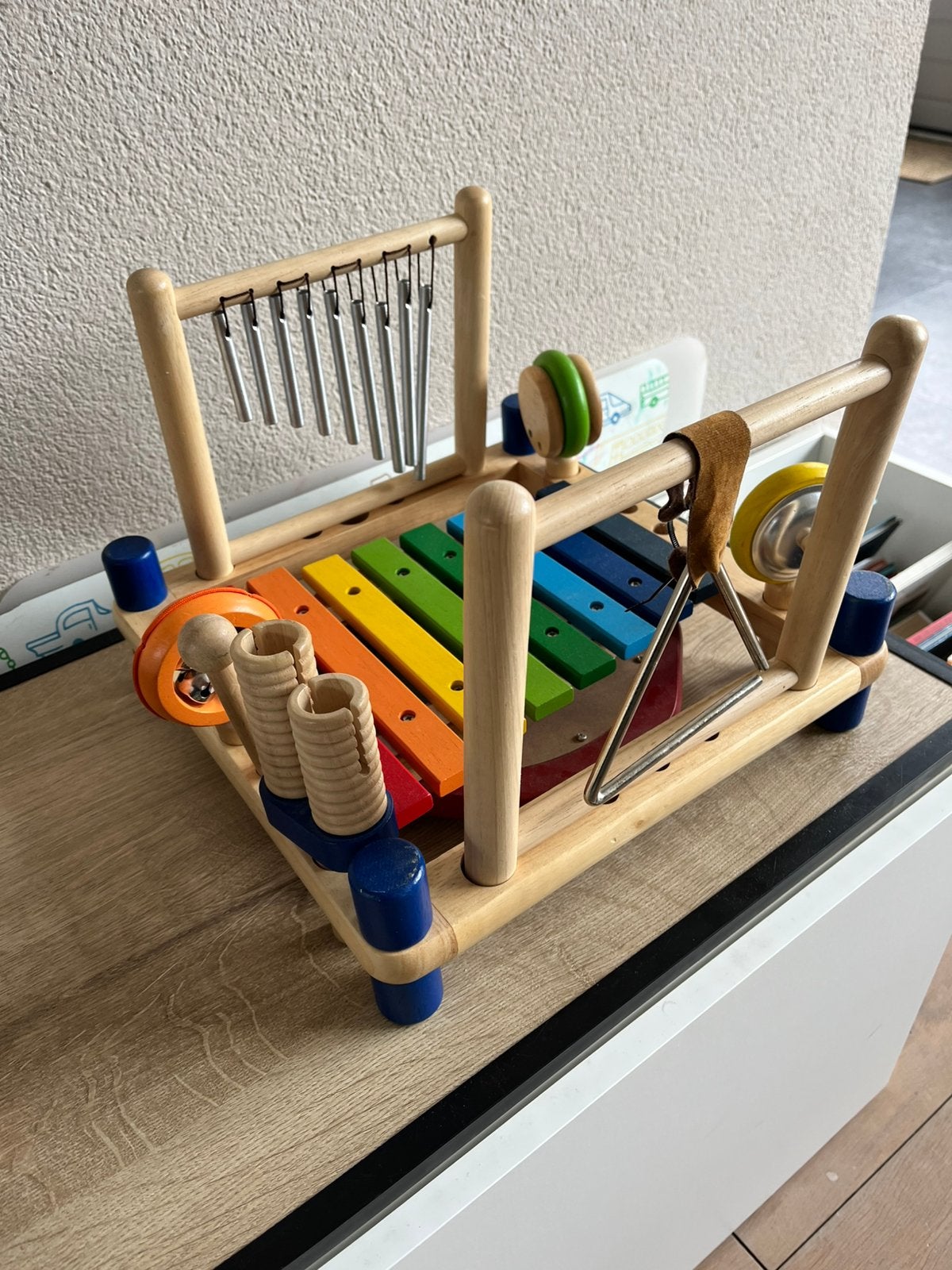 Muziekinstrumenten kind, Kinderen en Baby's, Speelgoed | Houten speelgoed, Ophalen of Verzenden, Zo goed als nieuw