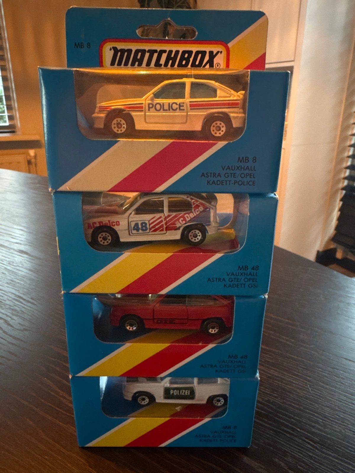 Matchbox Vauxhall Astra GTE/Opel Kadett GSI/Police (4 stuks), Ophalen of Verzenden, Nieuw, Auto
