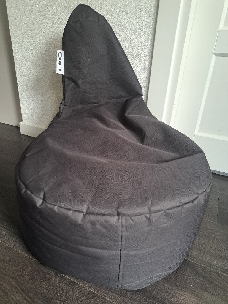 Zwarte zitzak Xoft Living Teens, Huis en Inrichting, Ophalen, Zo goed als nieuw, Zwart, Zitzak