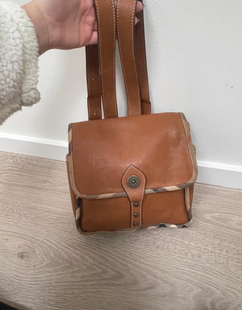 Vintage Burberry rugzak, Overige merken, Gebruikt, Minder dan 30 cm, Ophalen of Verzenden
