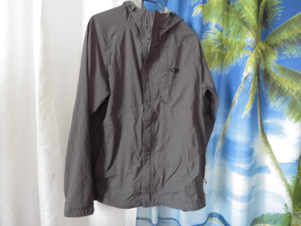 Donkergrijze guardian jacket jas mt L Outdoor Research, Maat 48/50 (M), Ophalen of Verzenden, Outdoor Research, Grijs