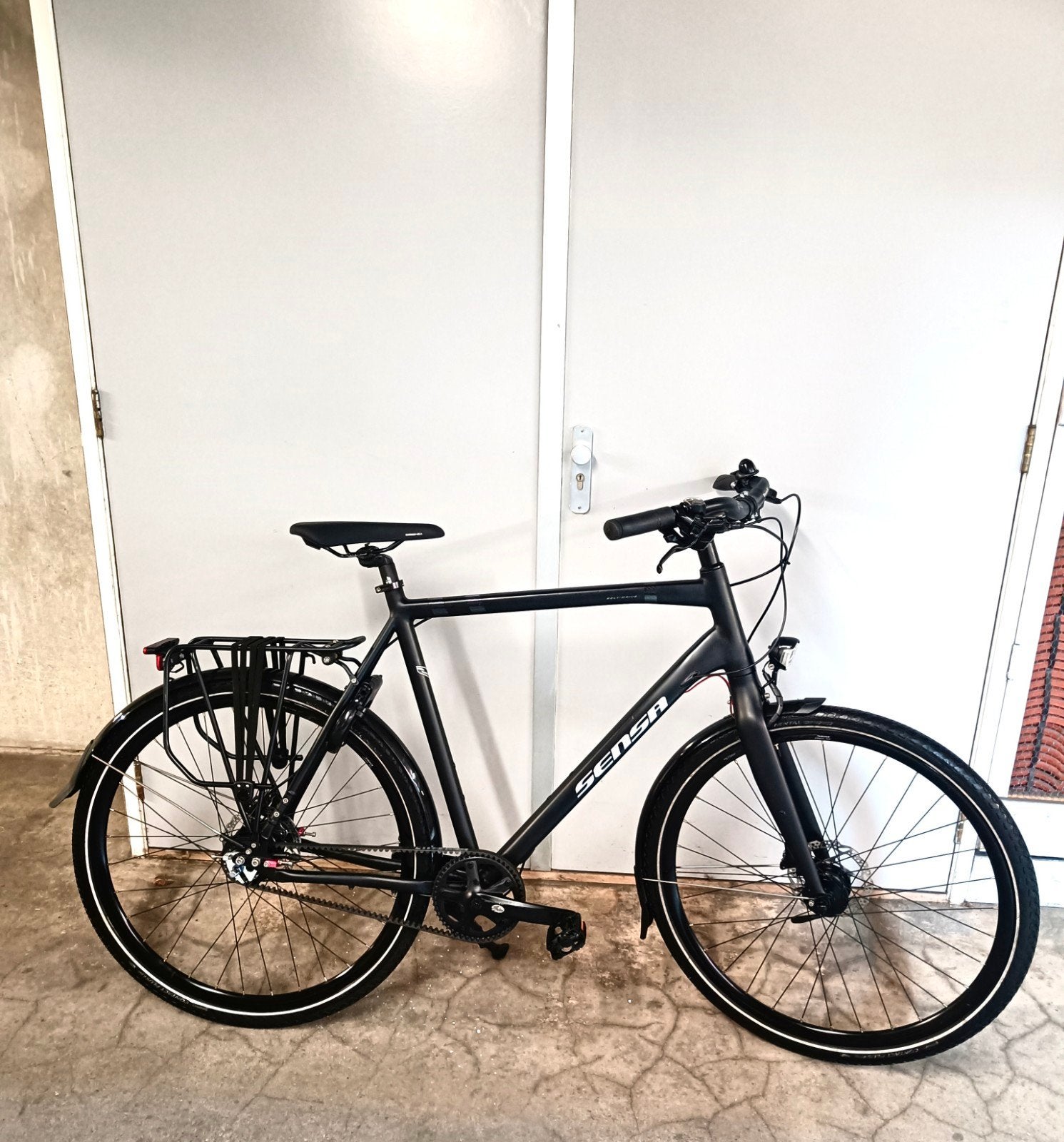 SENSA GATES BELT DRIVE ALFINE 8 SCHIJFREMMEN ZEER MOOI&ZGAN!, Fietsen en Brommers, Versnellingen, Zo goed als nieuw, 57 tot 61 cm