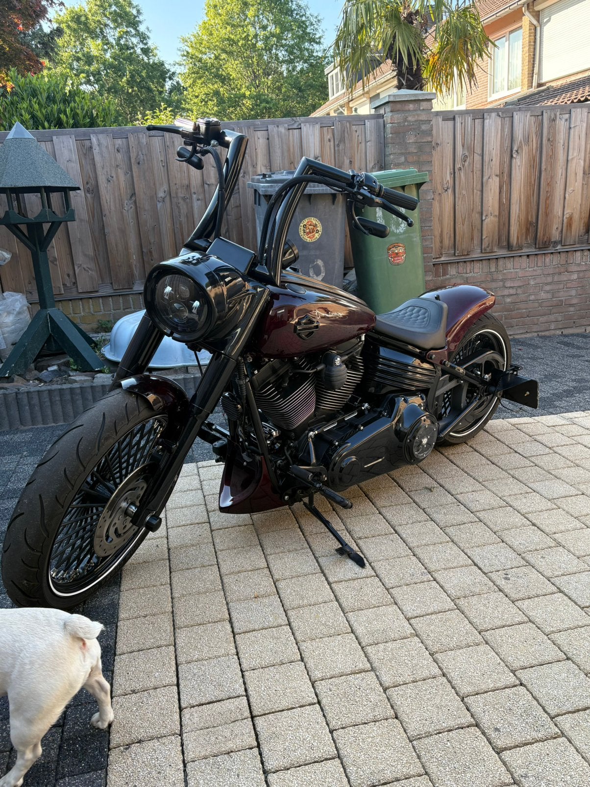 Harley Rocker Custom breakout lookalike Airride & Big Spoke, Motoren, 2 cilinders, Chopper, Gebruikt, Particulier