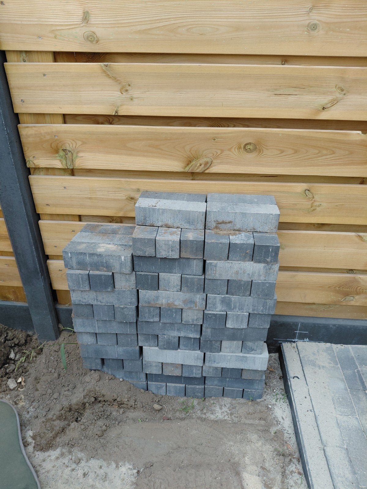 Kijlstra Dikformaat Strak 21x7x6 Grijs/Zwart - 108 stuks, Ophalen, Nieuw, Beton, Klinkers