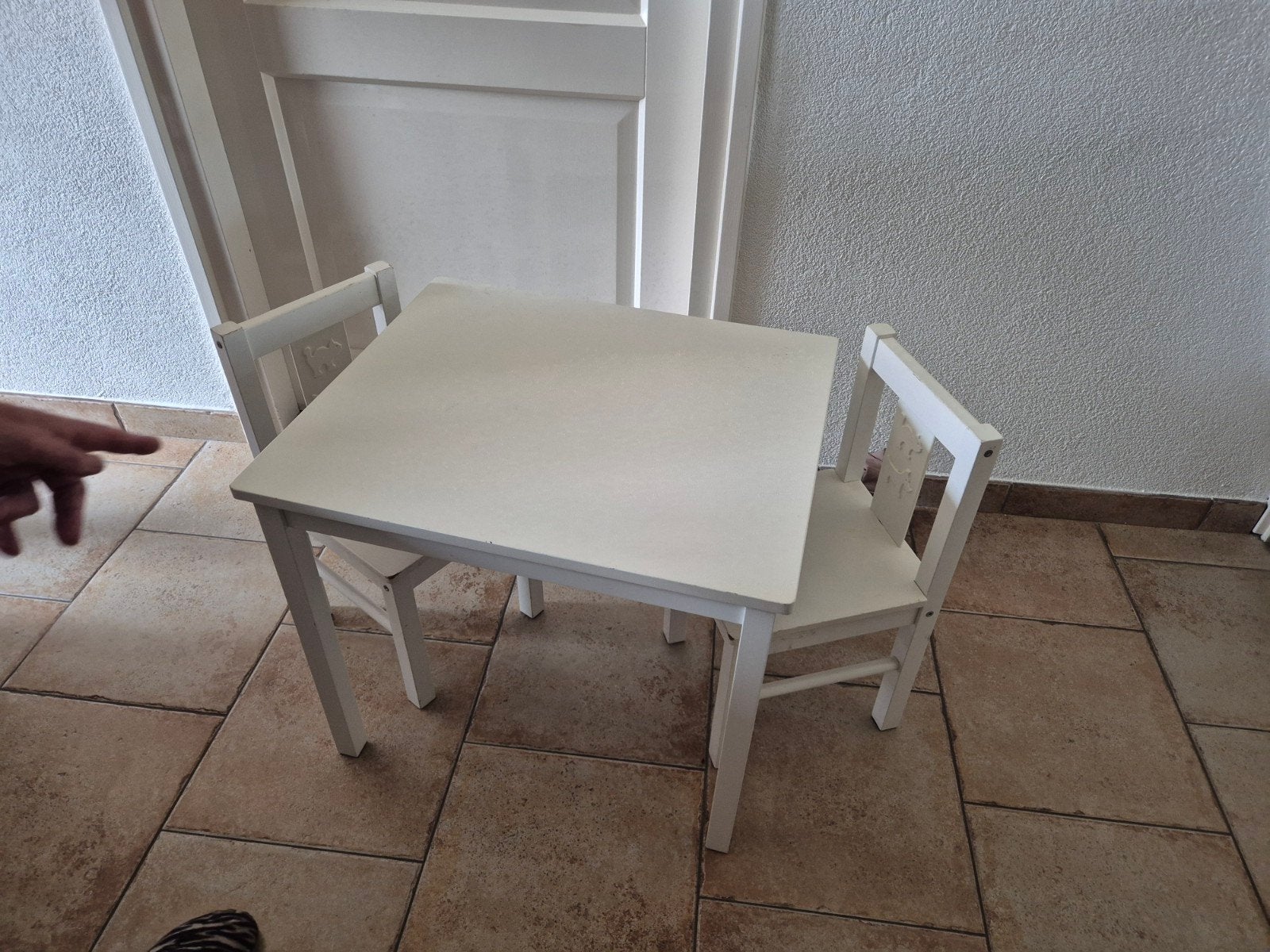 hele leuke kindertafel met stoeltjes, Ophalen, Gebruikt, Tafel(s) en Stoel(en)