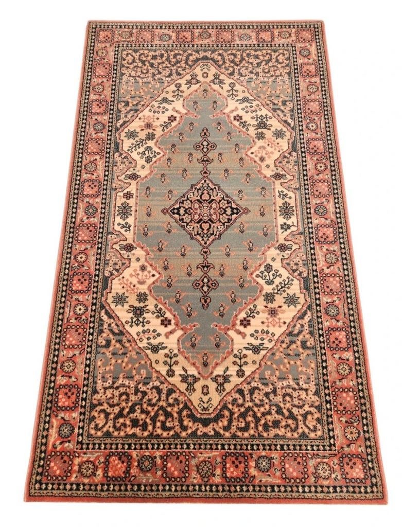 Vintage Perzisch wol Tabriz vloerkleed medallion 84x147cm, Huis en Inrichting, Stoffering | Tapijten en Kleden, Zo goed als nieuw