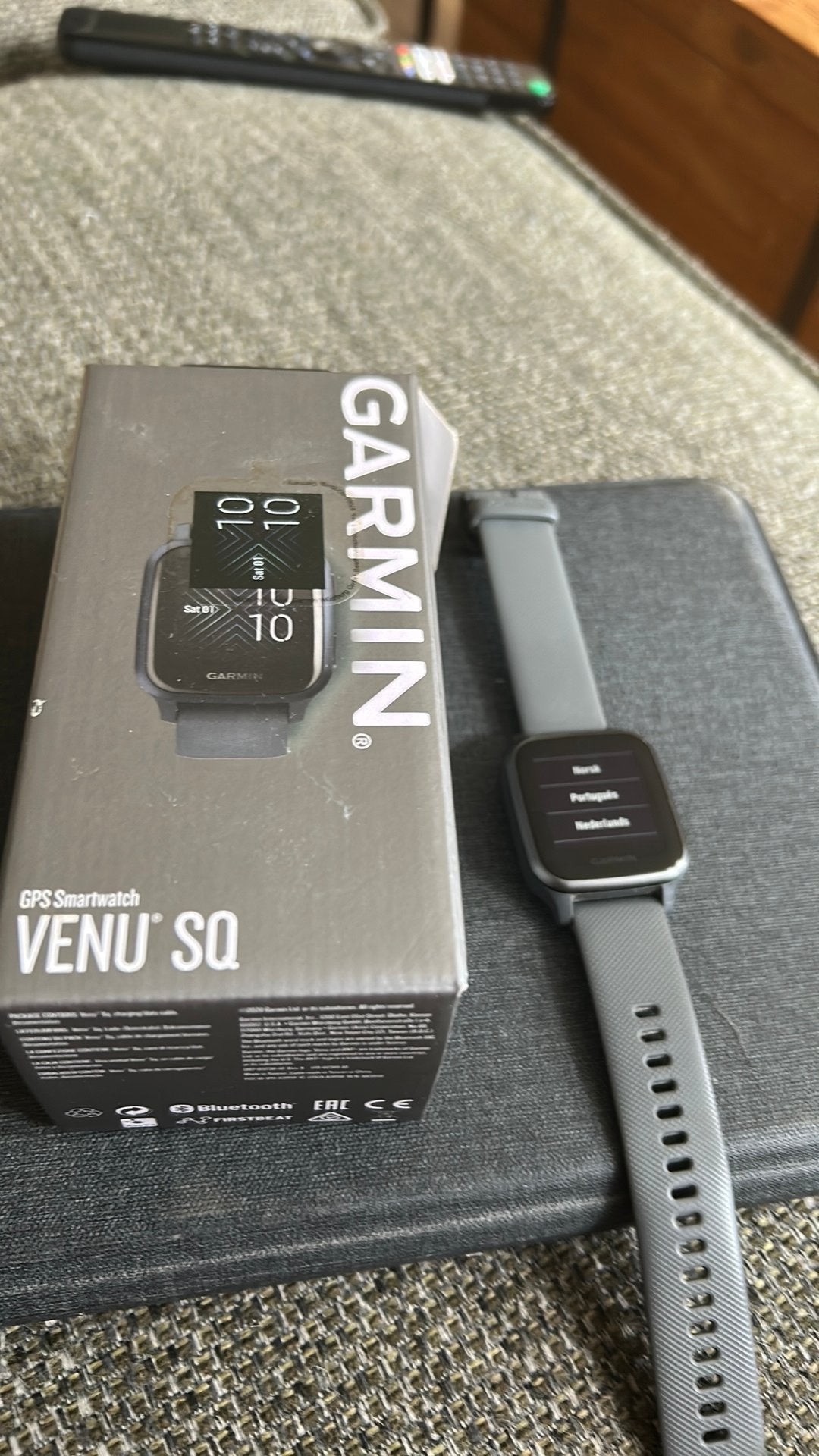 Garmin venu SQ, Sieraden, Tassen en Uiterlijk, Smartwatches, Ophalen, Zo goed als nieuw, Zwart, Android