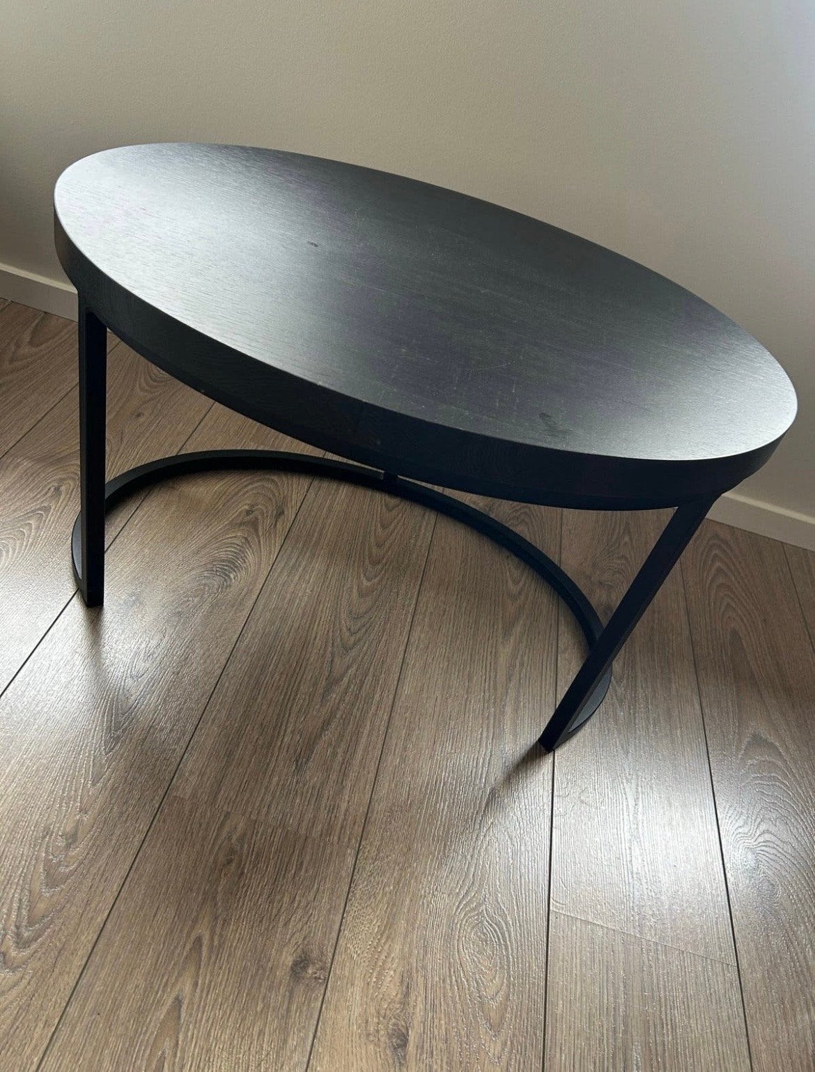 Zwarte salontafel van Sanders Wonen, zo goed als nieuw, Ophalen, Overige materialen, 50 tot 100 cm, Zo goed als nieuw
