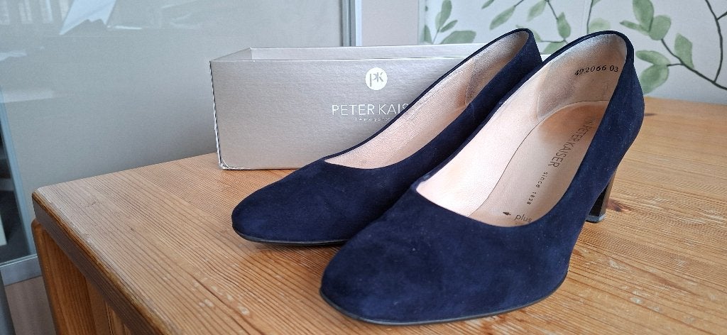 Peter Kaiser suède pumps donker blauw, Pumps, Blauw, Zo goed als nieuw, Ophalen
