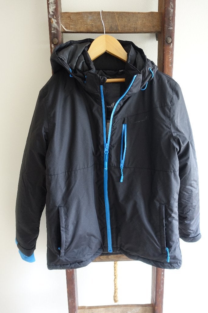 Zwarte winter/ski jas Mountain Peak Maat 152 15,00, Zo goed als nieuw, Jongen, Jas, Diverse merken