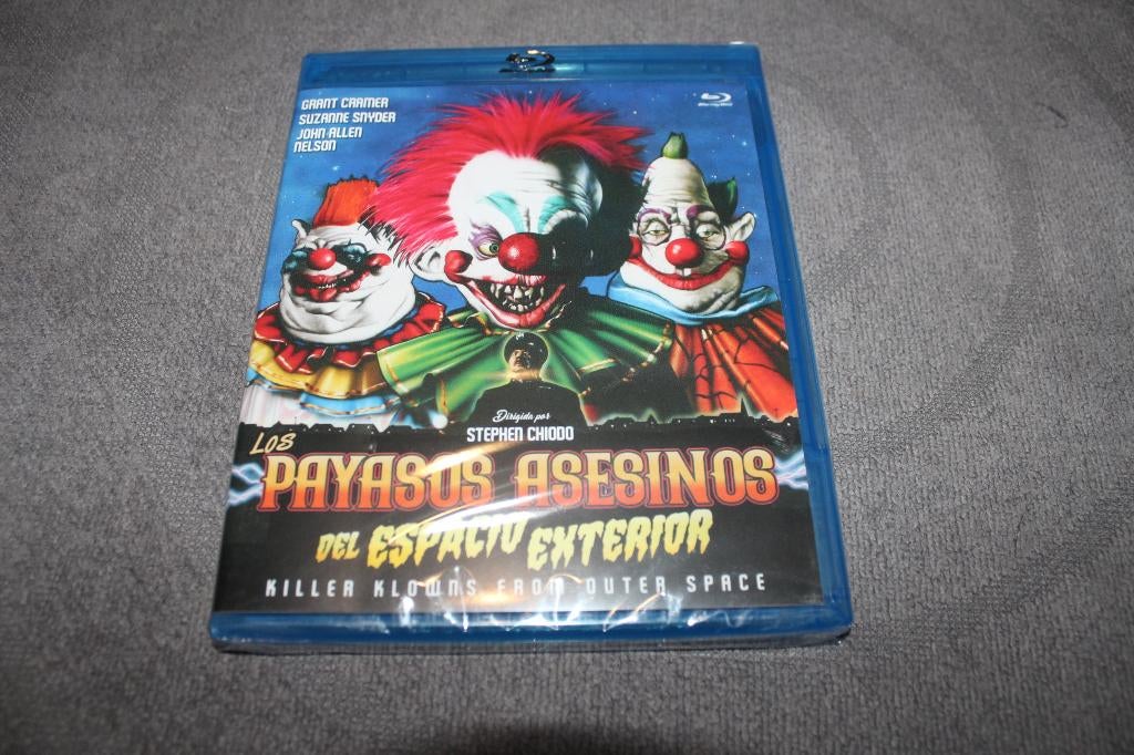 Blu-ray Killer Clowns from outer Space (spaanse uitgave), Ophalen of Verzenden, Gebruikt, Horror