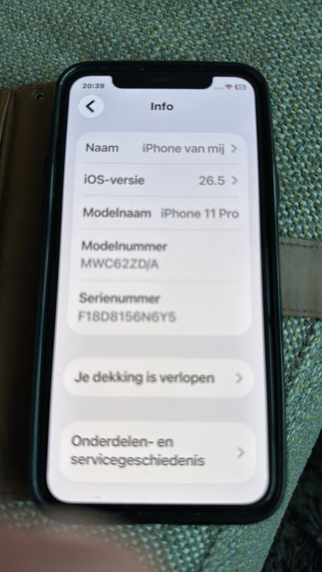 Iphone 11 Pro 64 GB, Ophalen, Gebruikt, Zwart, Zonder simlock