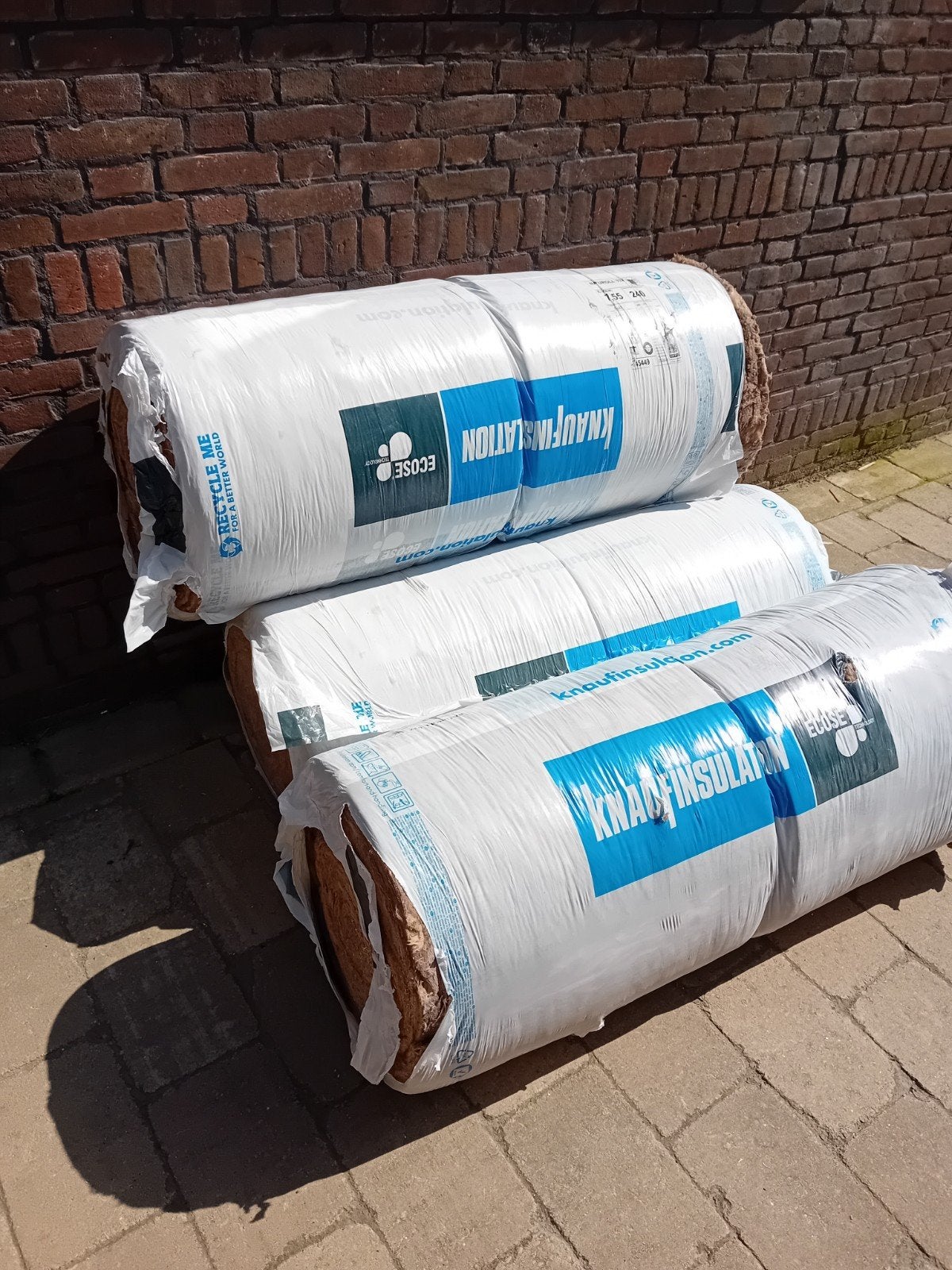 Knaufinsulation, glaswol 24cm dik, Ophalen, 12 cm of meer, Nieuw, 15 m² of meer