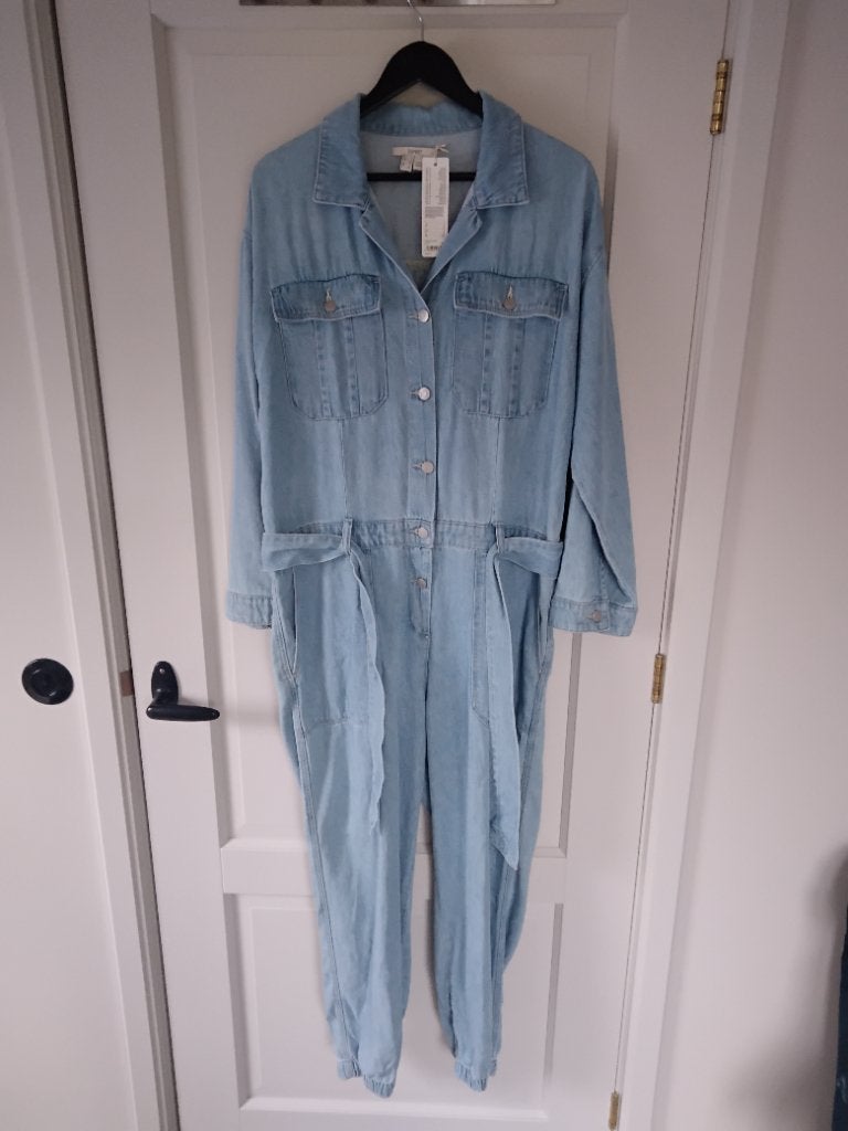 Esprit denim jumpsuit nieuw maat L, Blauw, Maat 42/44 (L), Nieuw, Ophalen of Verzenden