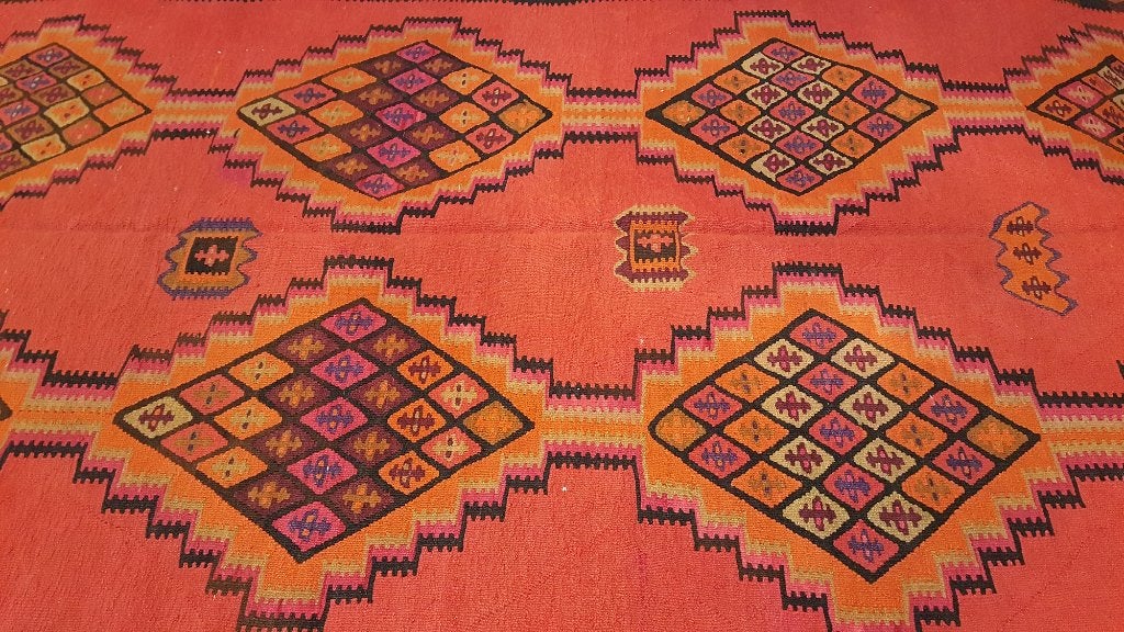 Quba Kelim kleed 438 x 198/Perzische tapijten/Loper/Oosterse, Www.simatapijten.nl, 150 tot 200 cm, Ophalen of Verzenden, Info@simatapijten.nl
