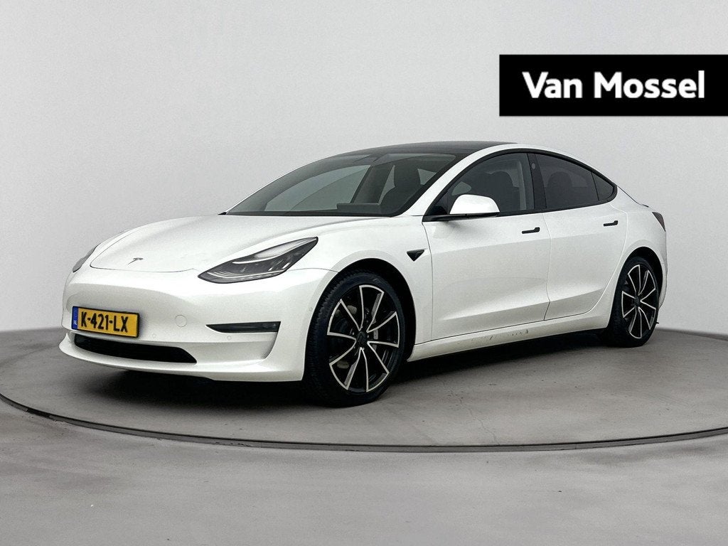 Tesla Model 3 Long Range AWD 75 kWh 352PK | BTW Auto | Trekh, Auto's, Tesla, Stof, Gebruikt, Wit, Origineel Nederlands
