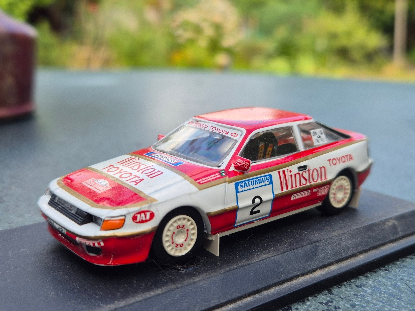 Toyota Celica rally T16 Trofeu 1:43, Hobby en Vrije tijd, Ophalen of Verzenden, Zo goed als nieuw, Auto, Overige merken