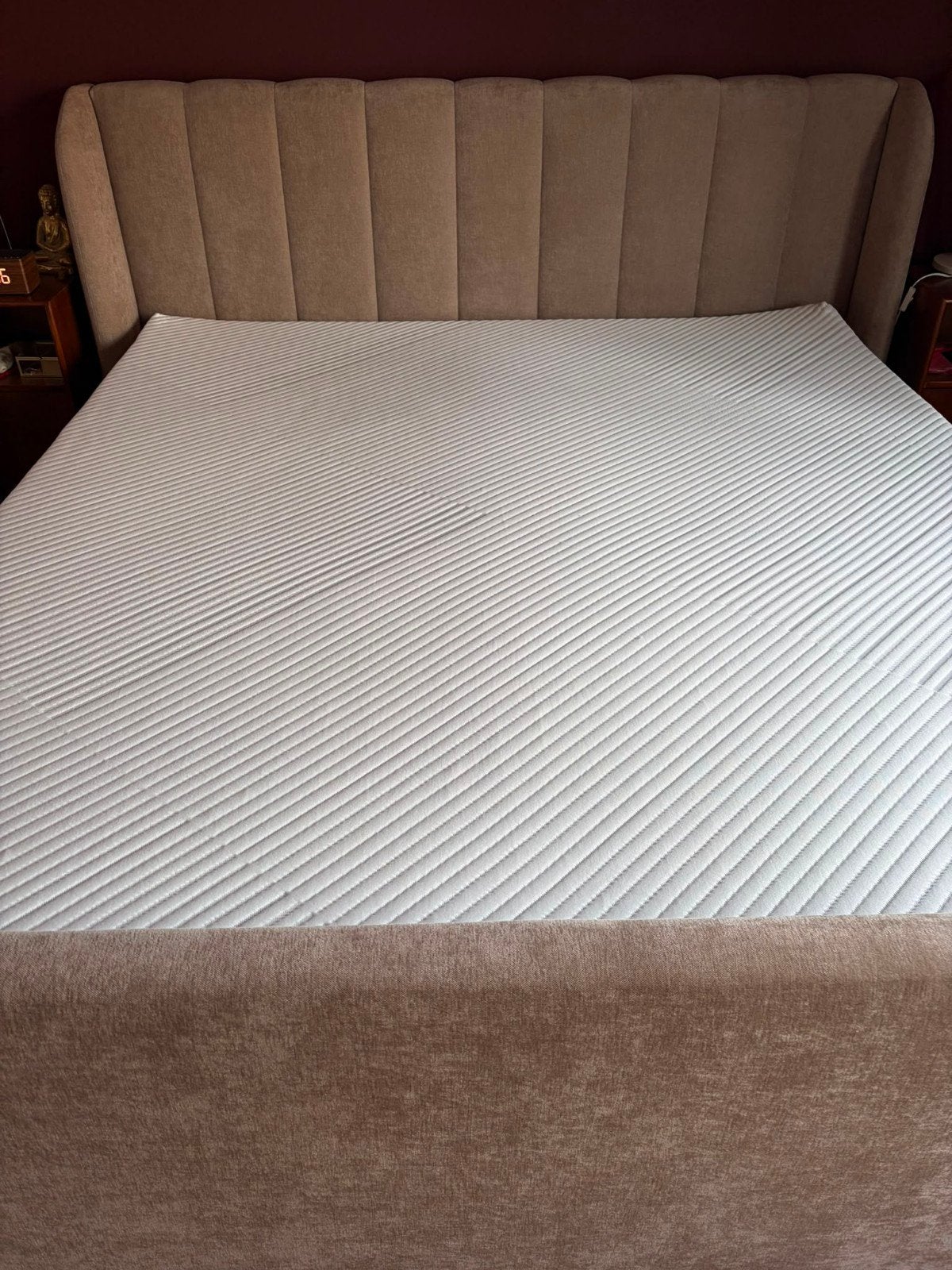 B Bright gold HR tweepersoons topper - Zo goed als nieuw, Ophalen, Tweepersoons, Zo goed als nieuw, Matras