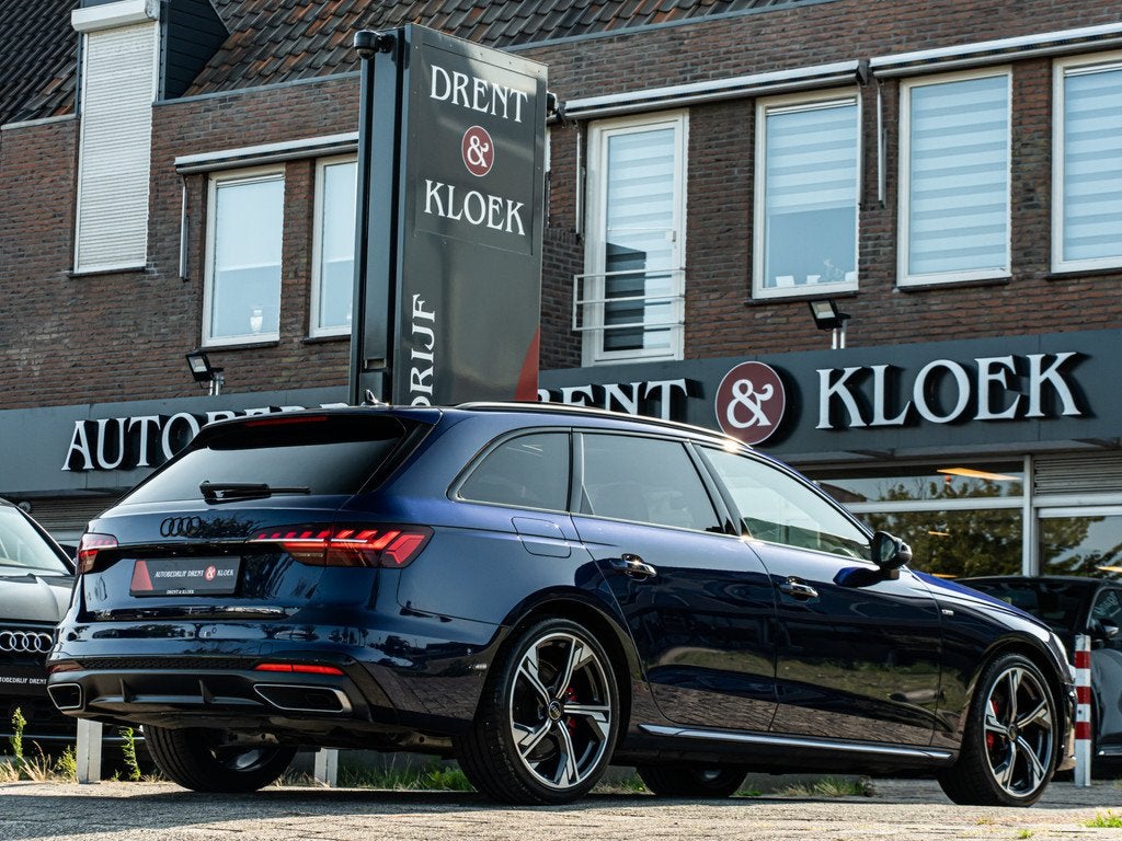 Audi A4 Avant 40 TFSI S edition PANO RS SCHAALSTOEL BLACK OP, Auto's, Audi, Gebruikt, Euro 6, 4 cilinders, 1984 cc
