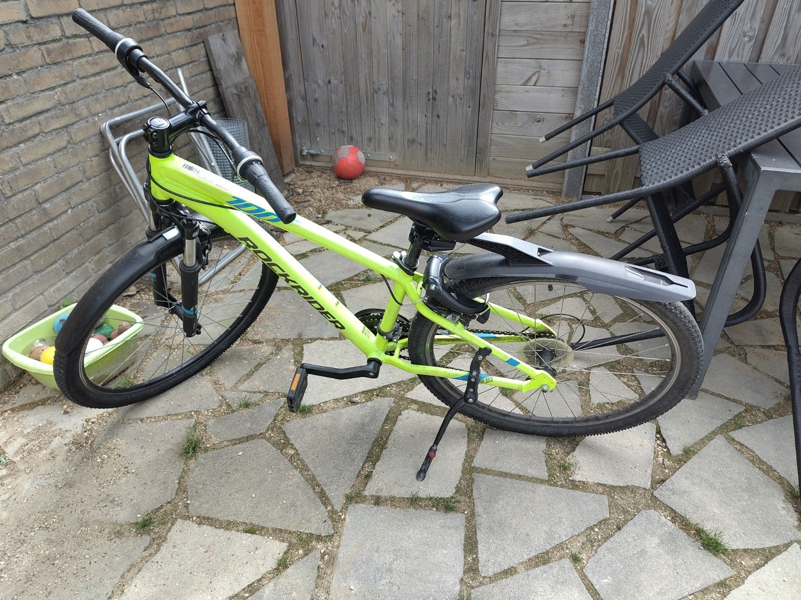Rockrider ST 100 Mountainbike maat XS, Fietsen en Brommers, Fietsen | Mountainbikes en ATB, Gebruikt, Hardtail, Velgrem, Ophalen