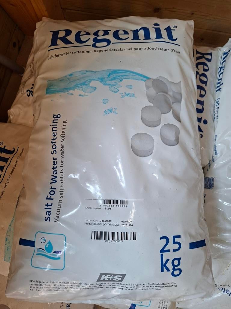 Regenit zouttabletten 25kg, Ophalen, Nieuw