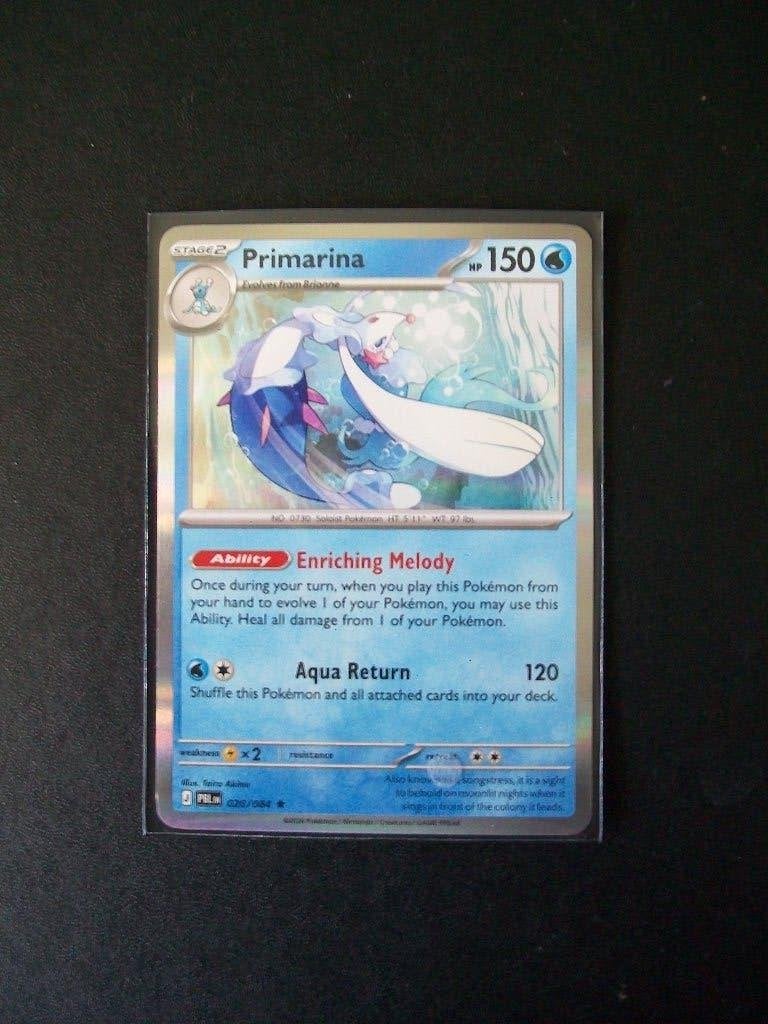 4521: Nieuwe Pokemon Kaart Holo Rare PRIMARINA HP150 020/084, Verzenden, Nieuw, Losse kaart, Foil