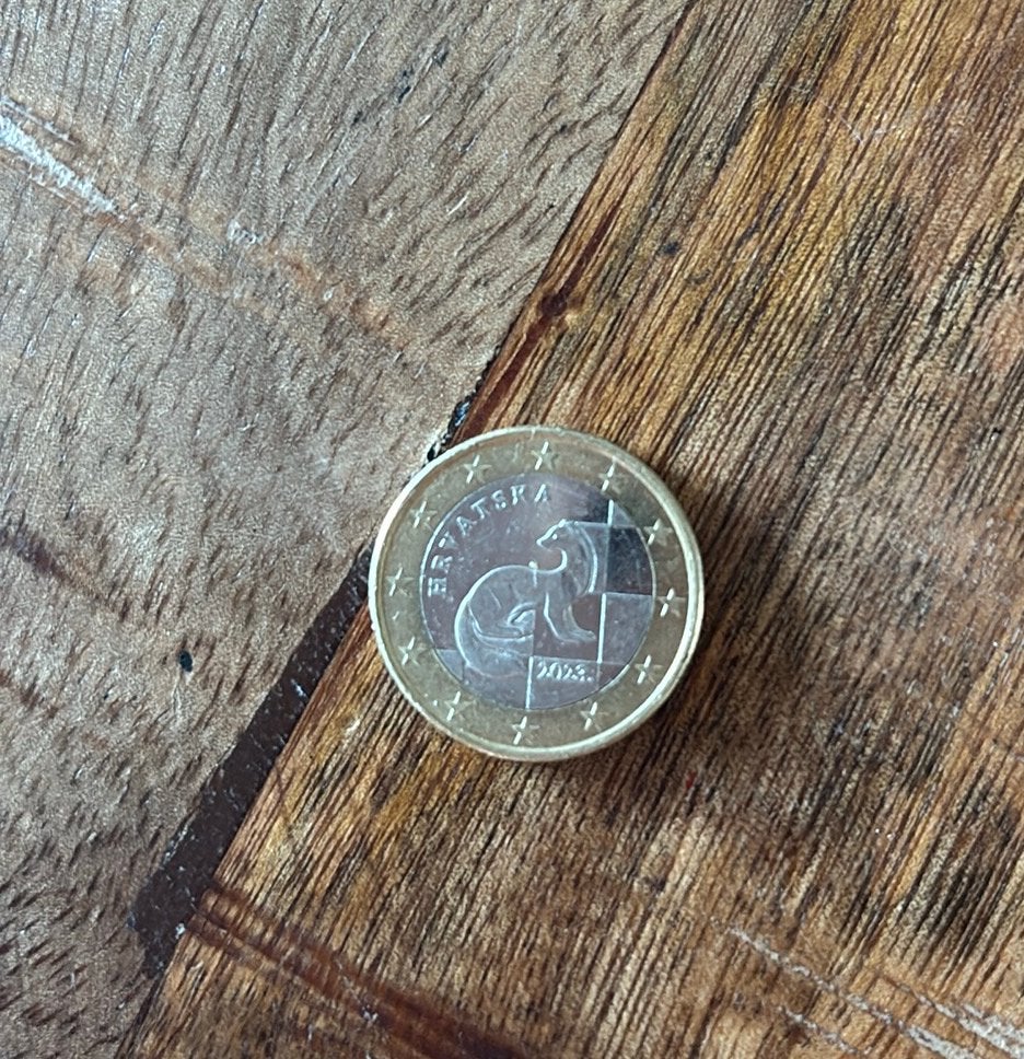 1 euro munt hrvatska, Postzegels en Munten, Munten | Europa | Euromunten, Ophalen of Verzenden, 2 euro
