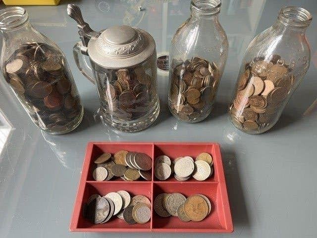 4 KG Nederlandse munten stuivers en centen +2KG Engels/Duits, Ophalen, Koningin Juliana, 5 cent, Losse munt