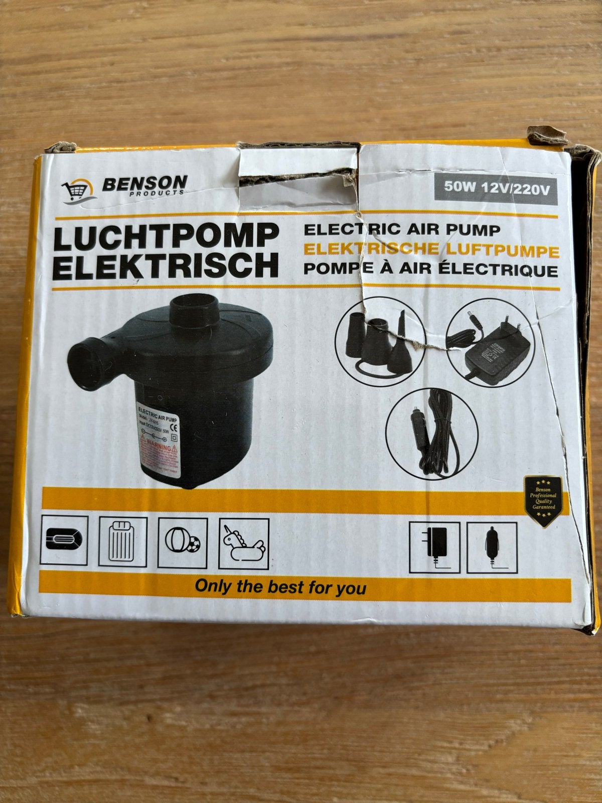 Elektrische Luchtpomp 12V/220V - Zo goed als nieuw, Ophalen, Zo goed als nieuw