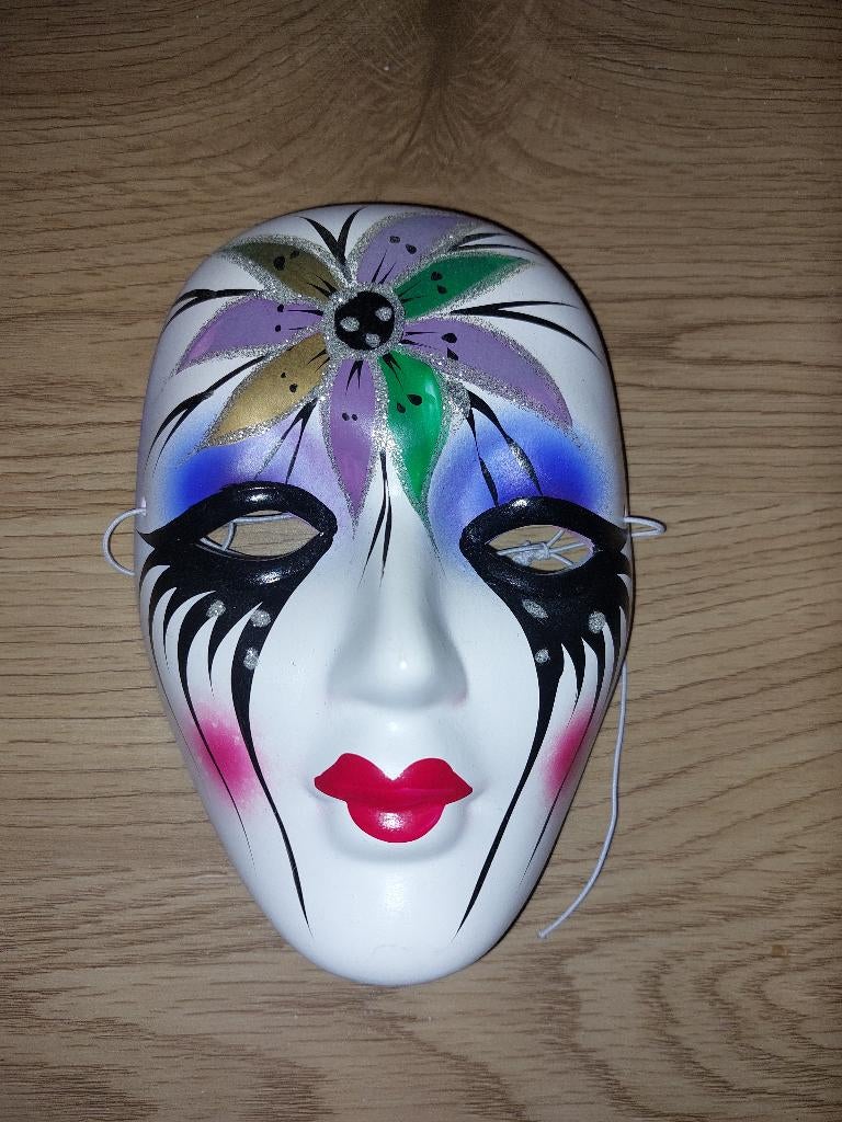 porselein carnaval masker, Ophalen of Verzenden, Zo goed als nieuw, Mens