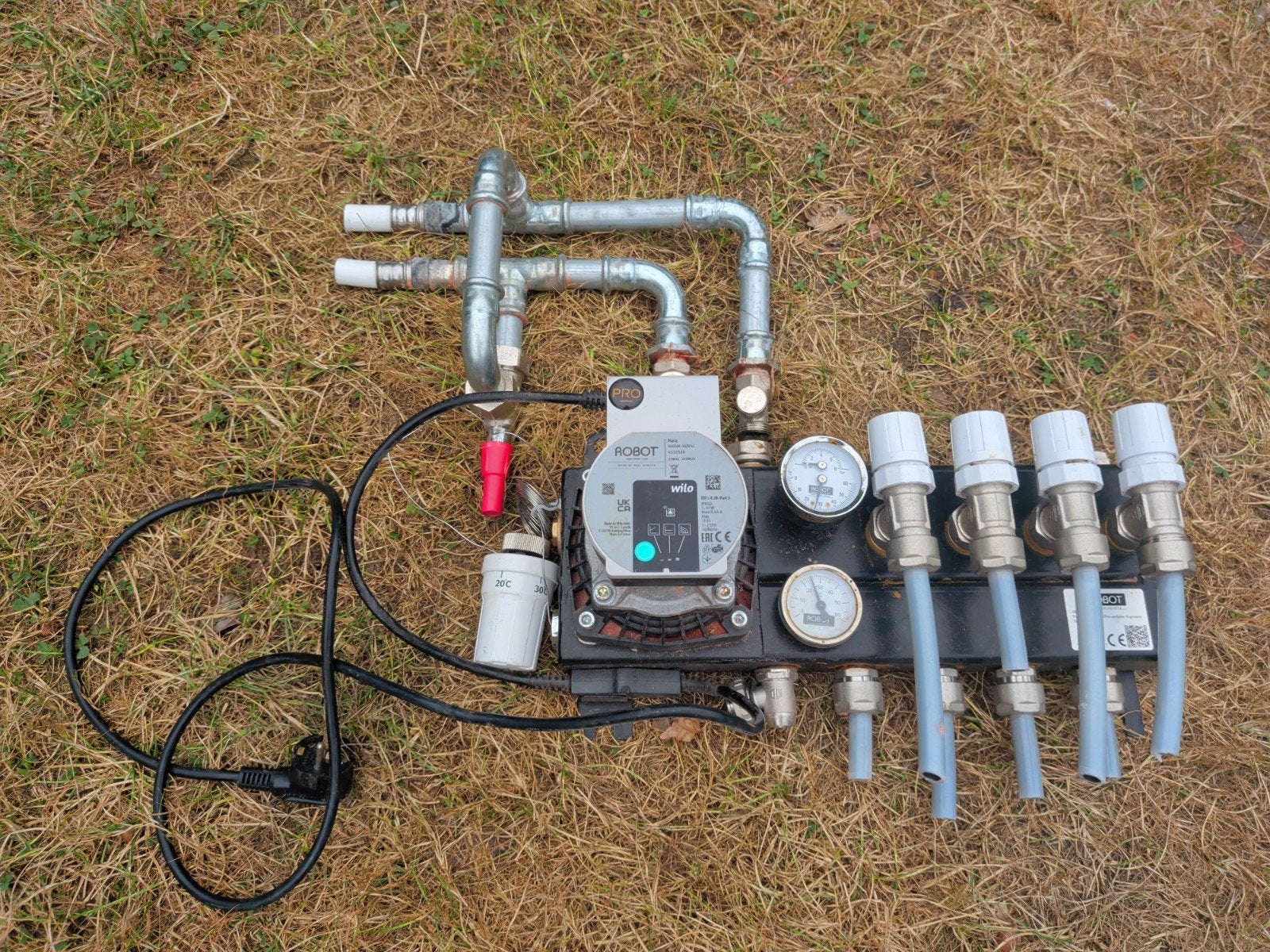 Robot vloerverwarming verdeler 4-groeps met Wilo Para pomp, Ophalen of Verzenden